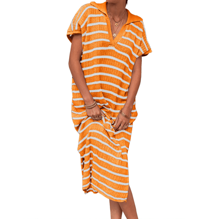 ODESSA™ - Summer Graceful Slit Loose Maxi Dress - Beaumonts Closet Toronto
