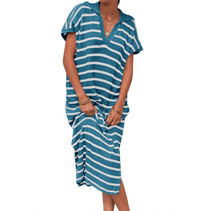 ODESSA™ - Summer Graceful Slit Loose Maxi Dress - Beaumonts Closet Toronto