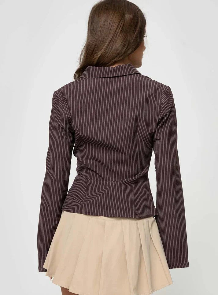 RACHEL™ - Stylish Button - Up Top - Beaumonts Closet Toronto