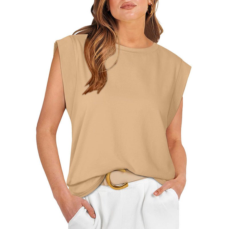 RAYANU™ – Lightweight Everyday Summer Cap Sleeve Top - Beaumonts Closet Toronto