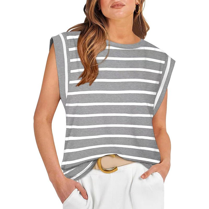 RAYANU™ – Lightweight Everyday Summer Cap Sleeve Top - Beaumonts Closet Toronto