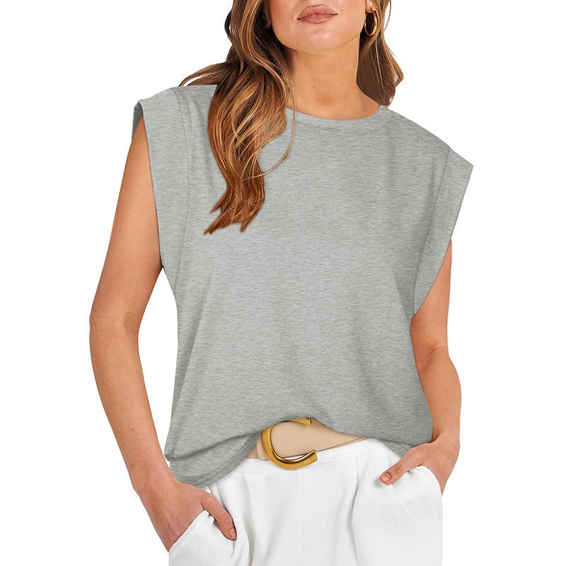RAYANU™ – Lightweight Everyday Summer Cap Sleeve Top - Beaumonts Closet Toronto