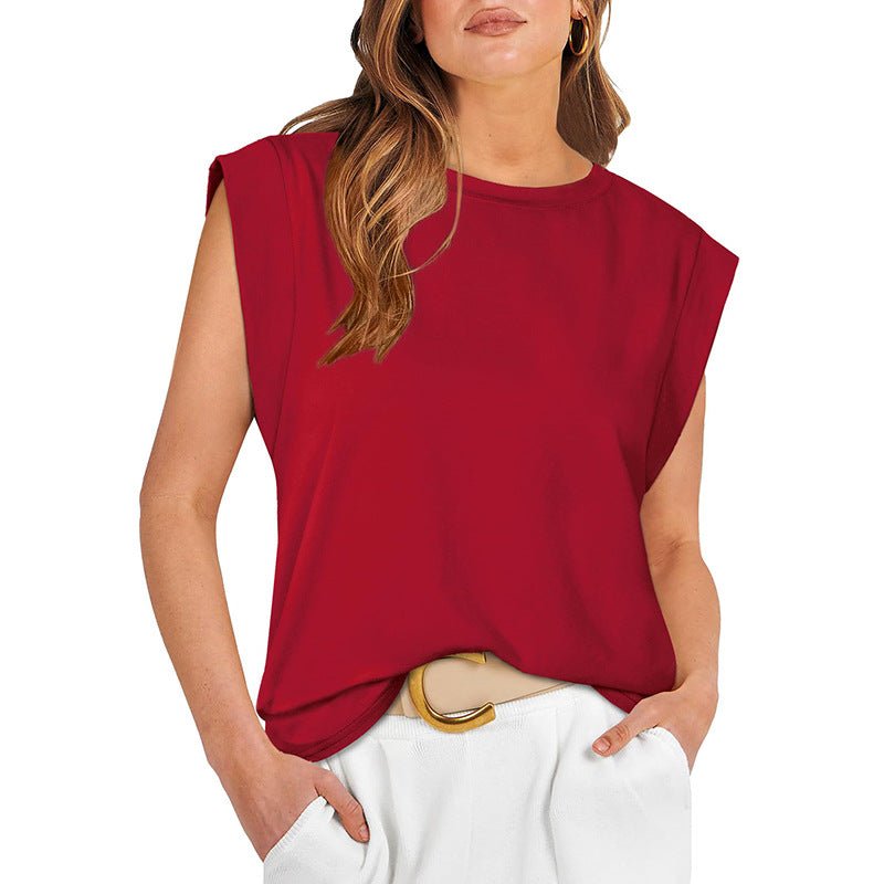 RAYANU™ – Lightweight Everyday Summer Cap Sleeve Top - Beaumonts Closet Toronto
