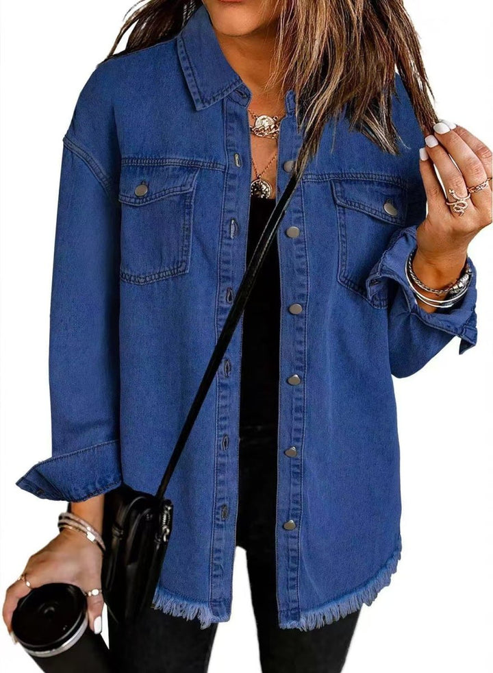 ROXANE™ - Classic Everyday Denim Jacket - Beaumonts Closet Toronto
