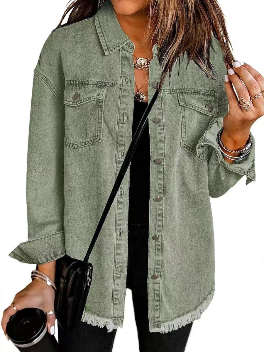 ROXANE™ - Classic Everyday Denim Jacket - Beaumonts Closet Toronto