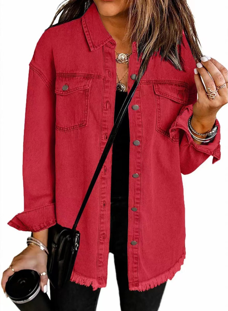 ROXANE™ - Classic Everyday Denim Jacket - Beaumonts Closet Toronto