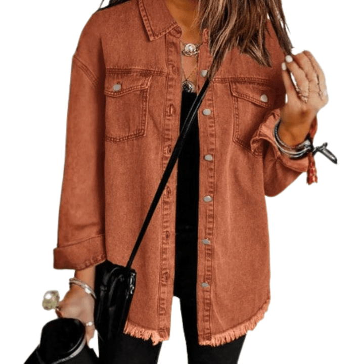 ROXANE™ - Classic Everyday Denim Jacket - Beaumonts Closet Toronto