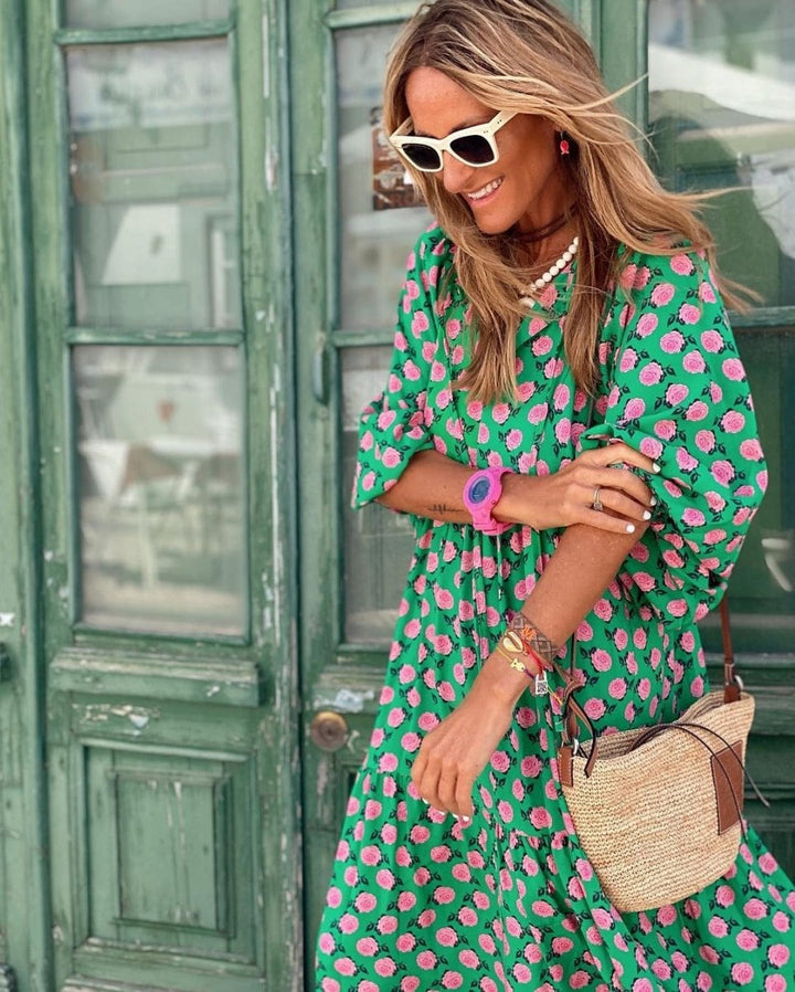 SABINE™ - Boho Chic Maxi Dress - Beaumonts Closet Toronto