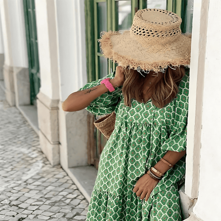 SABINE™ - Boho Chic Maxi Dress - Beaumonts Closet Toronto
