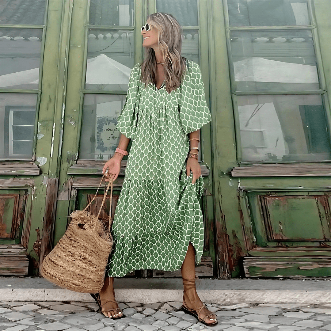 SABINE™ - Boho Chic Maxi Dress - Beaumonts Closet Toronto