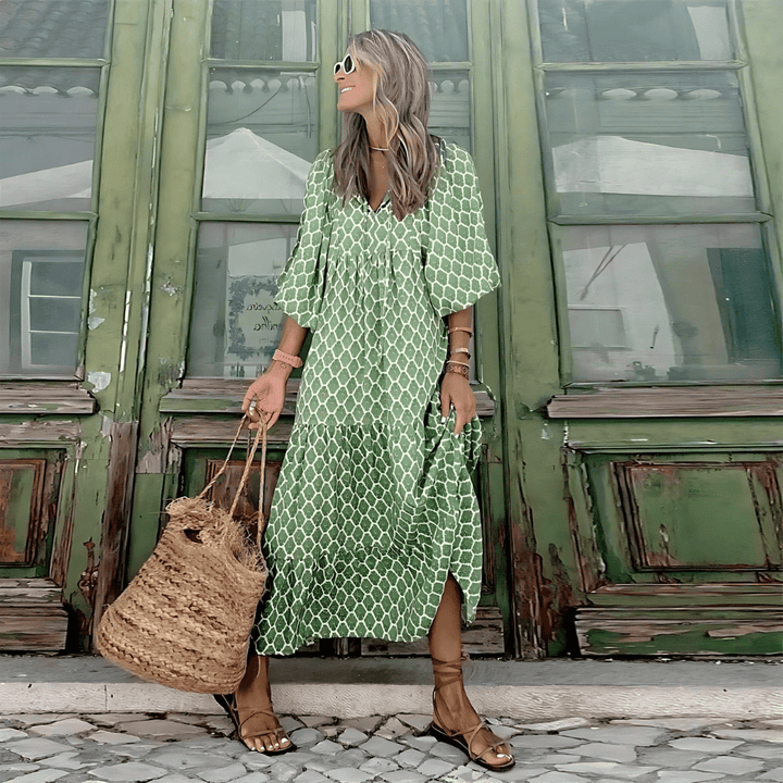 SABINE™ - Boho Chic Maxi Dress - Beaumonts Closet Toronto