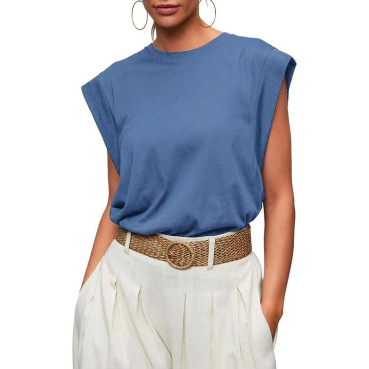 SAMPAGUITA™ – Comfy Loose Fit Crew Neck Summer Top - Beaumonts Closet Toronto