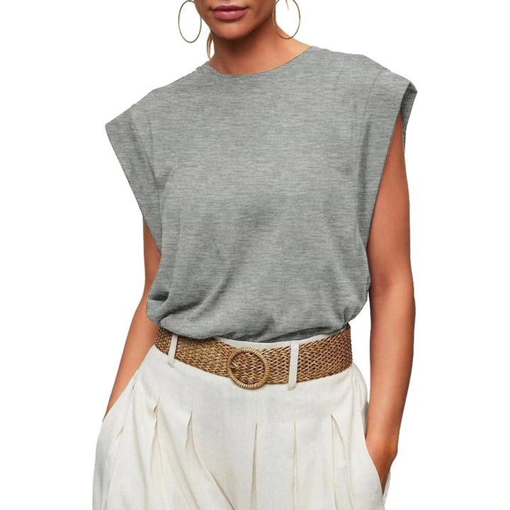 SAMPAGUITA™ – Comfy Loose Fit Crew Neck Summer Top - Beaumonts Closet Toronto