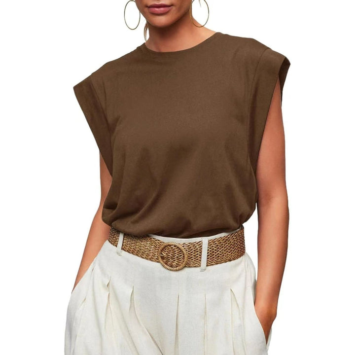 SAMPAGUITA™ – Comfy Loose Fit Crew Neck Summer Top - Beaumonts Closet Toronto