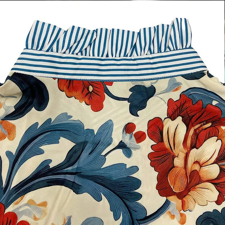 SERENITY™ - Classy Vintage Floral Printed Blouse - Beaumonts Closet Toronto