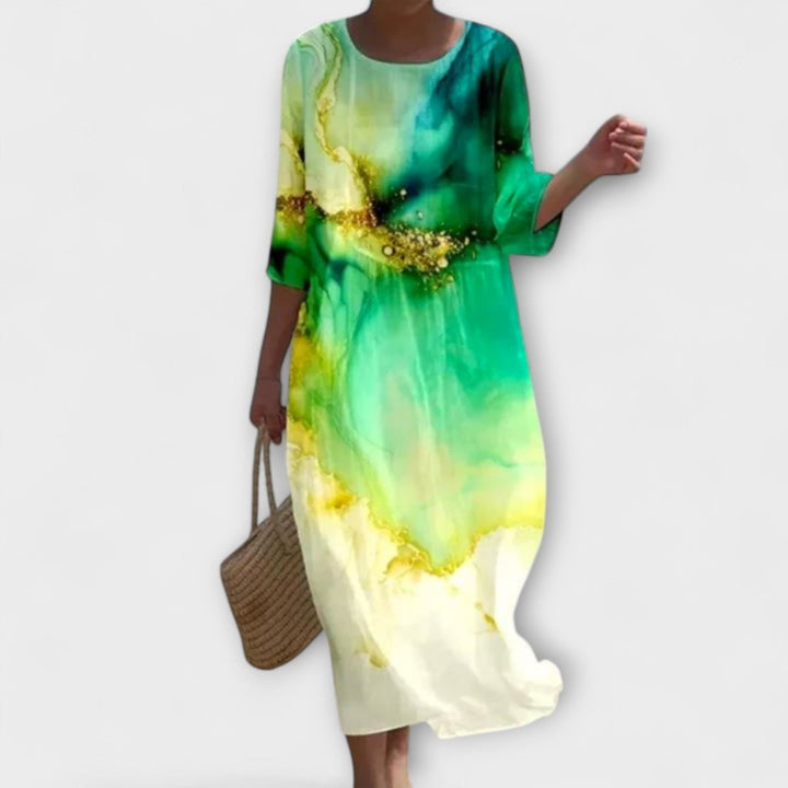 SHAE™ - Elegant Floral Maxi Dress - Beaumonts Closet Toronto