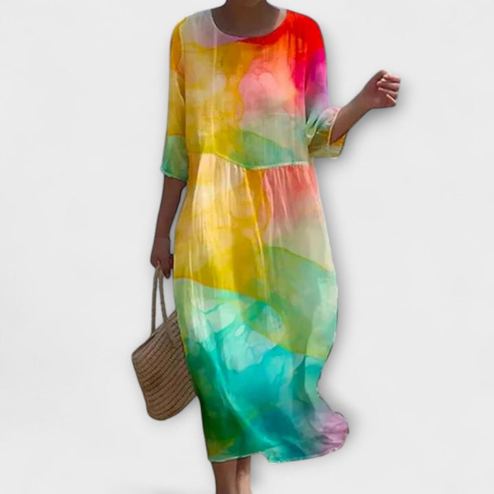 SHAE™ - Elegant Floral Maxi Dress - Beaumonts Closet Toronto