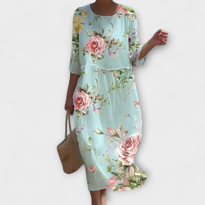 SHAE™ - Elegant Floral Maxi Dress - Beaumonts Closet Toronto