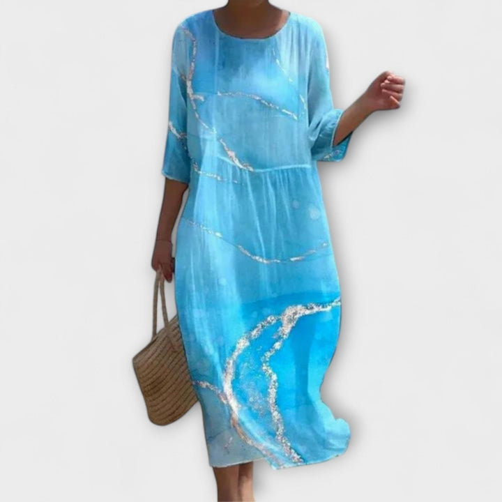 SHAE™ - Elegant Floral Maxi Dress - Beaumonts Closet Toronto