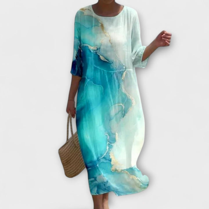 SHAE™ - Elegant Floral Maxi Dress - Beaumonts Closet Toronto