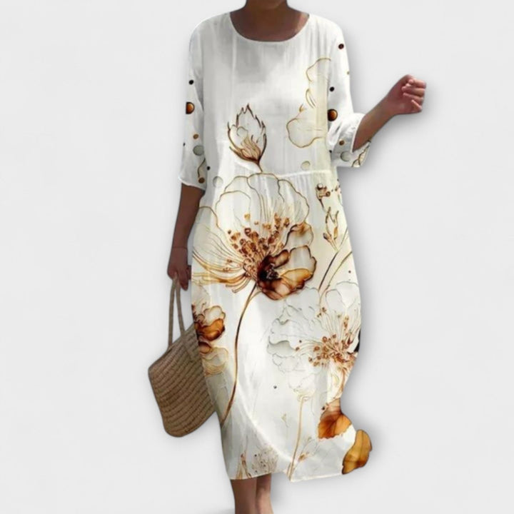 SHAE™ - Elegant Floral Maxi Dress - Beaumonts Closet Toronto