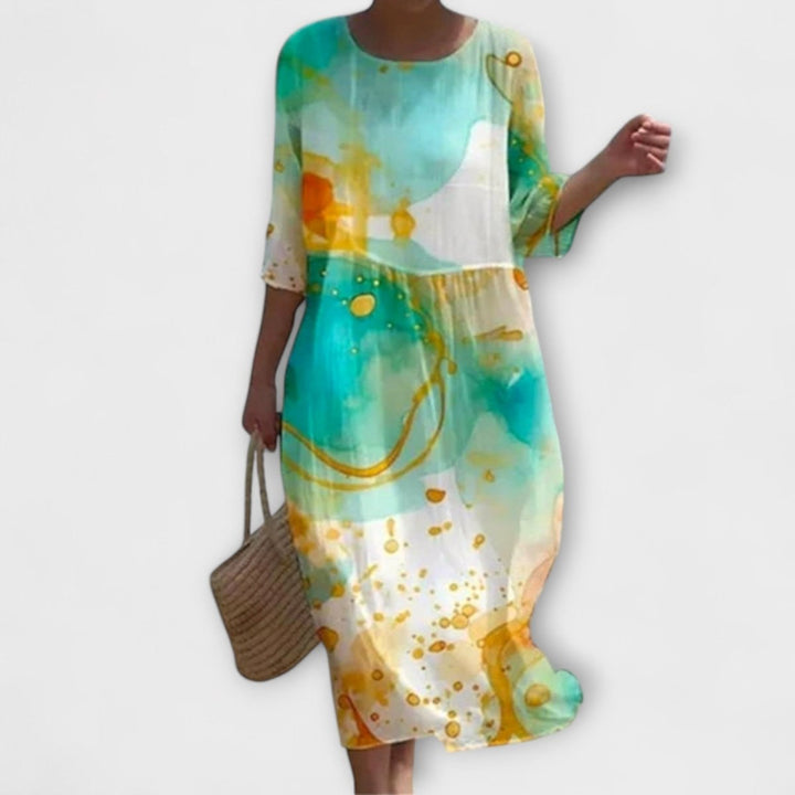 SHAE™ - Elegant Floral Maxi Dress - Beaumonts Closet Toronto