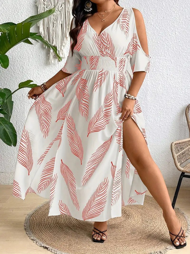 SIZAINE™ – Comfy Plus Size Casual Flowy Summer Dress - Beaumonts Closet Toronto