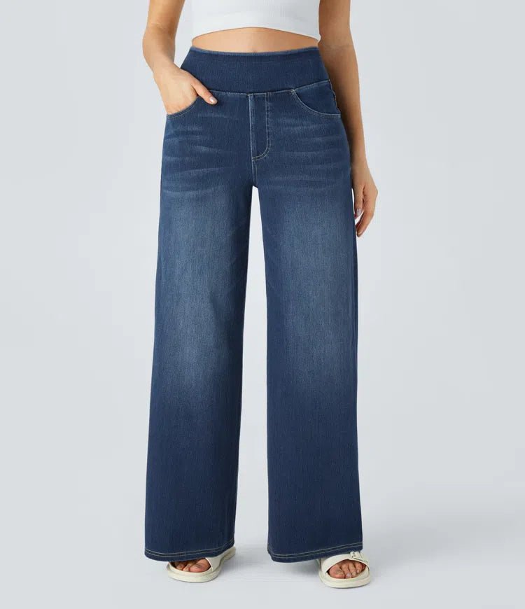 SOLÈNE™ - Relaxed Fit Wide - Leg Jeans - Beaumonts Closet Toronto