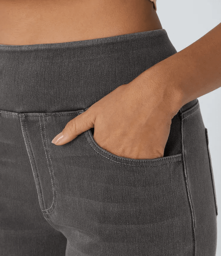 SOLÈNE™ - Relaxed Fit Wide - Leg Jeans - Beaumonts Closet Toronto