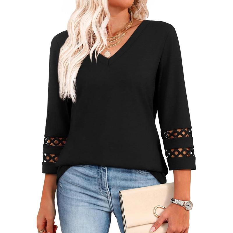STYLI™ – Chic Casual V - Neck Summer Top - Beaumonts Closet Toronto