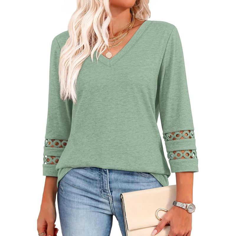 STYLI™ – Chic Casual V - Neck Summer Top - Beaumonts Closet Toronto