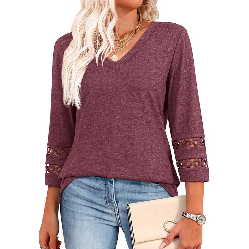 STYLI™ – Chic Casual V - Neck Summer Top - Beaumonts Closet Toronto