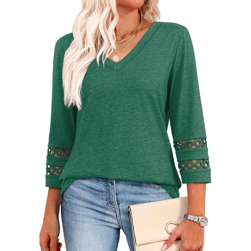 STYLI™ – Chic Casual V - Neck Summer Top - Beaumonts Closet Toronto