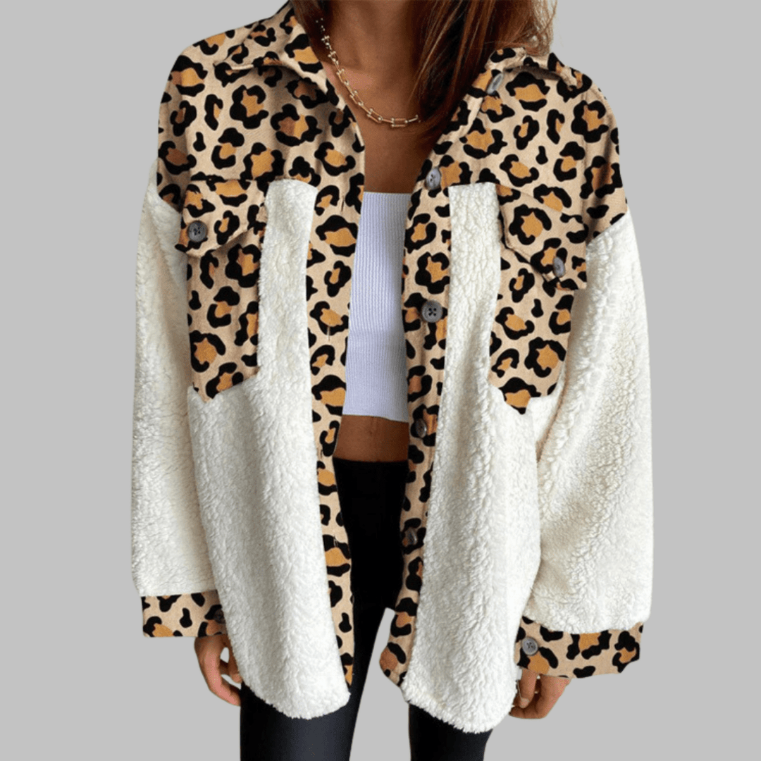 SUNNIE™ - Cozy Long Sleeve Button Down Checkered Jacket - Beaumonts Closet Toronto