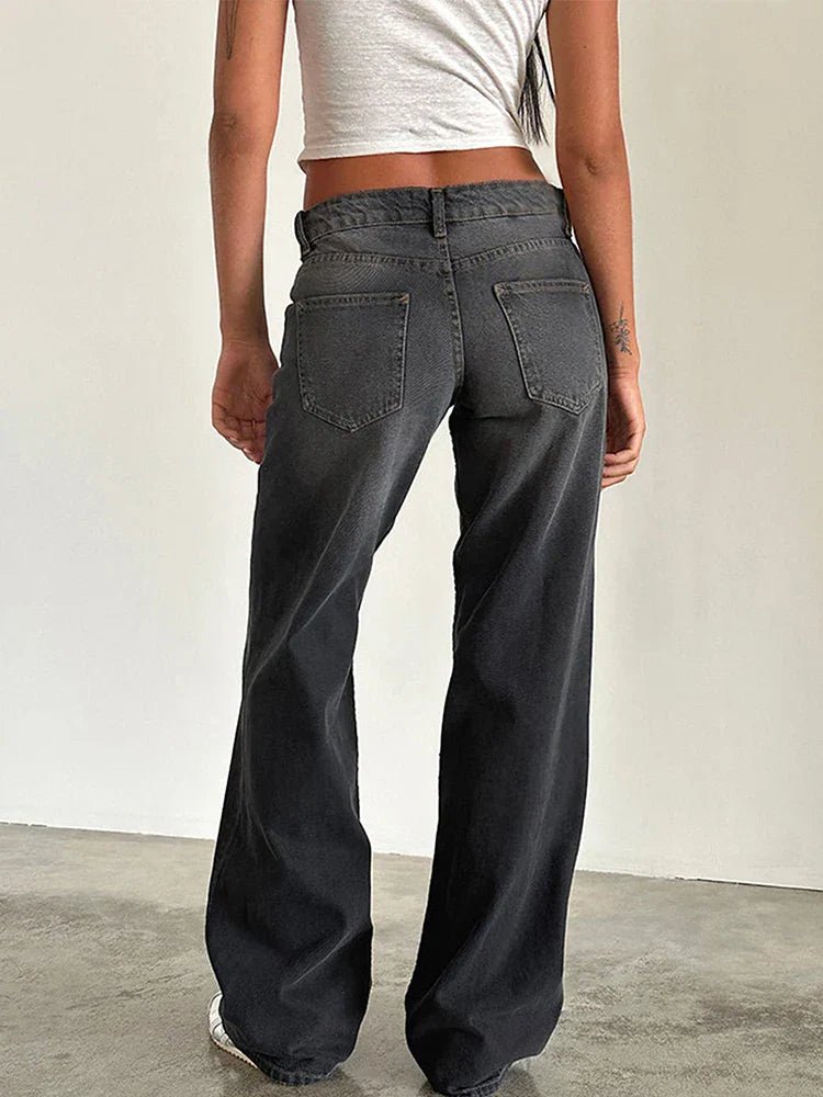 SYLVAINE™ – Vintage Casual Baggy Jeans - Beaumonts Closet Toronto
