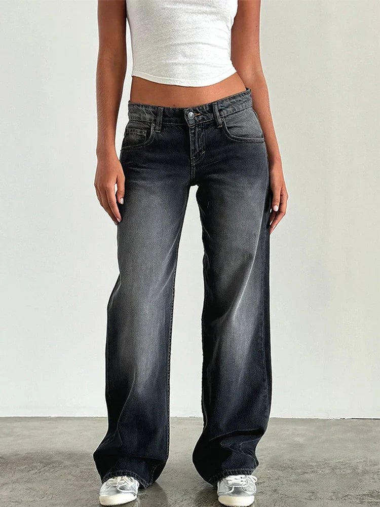 SYLVAINE™ – Vintage Casual Baggy Jeans - Beaumonts Closet Toronto