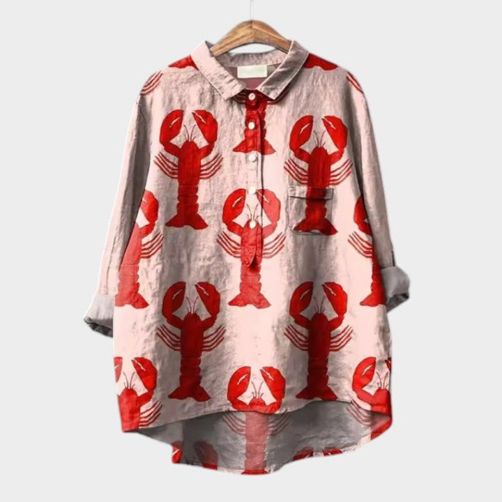 TALLIE™ – Relaxed Printed Blouse - Beaumonts Closet Toronto