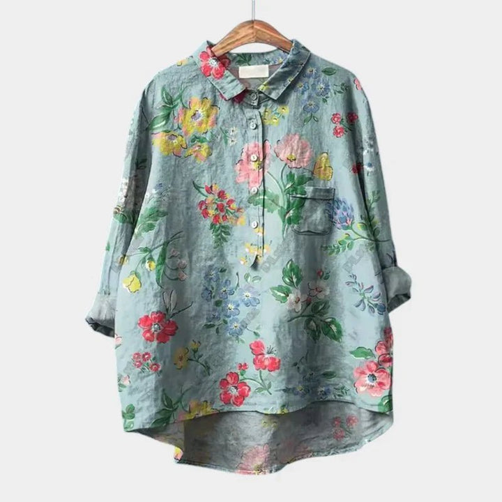 TALLIE™ – Relaxed Printed Blouse - Beaumonts Closet Toronto
