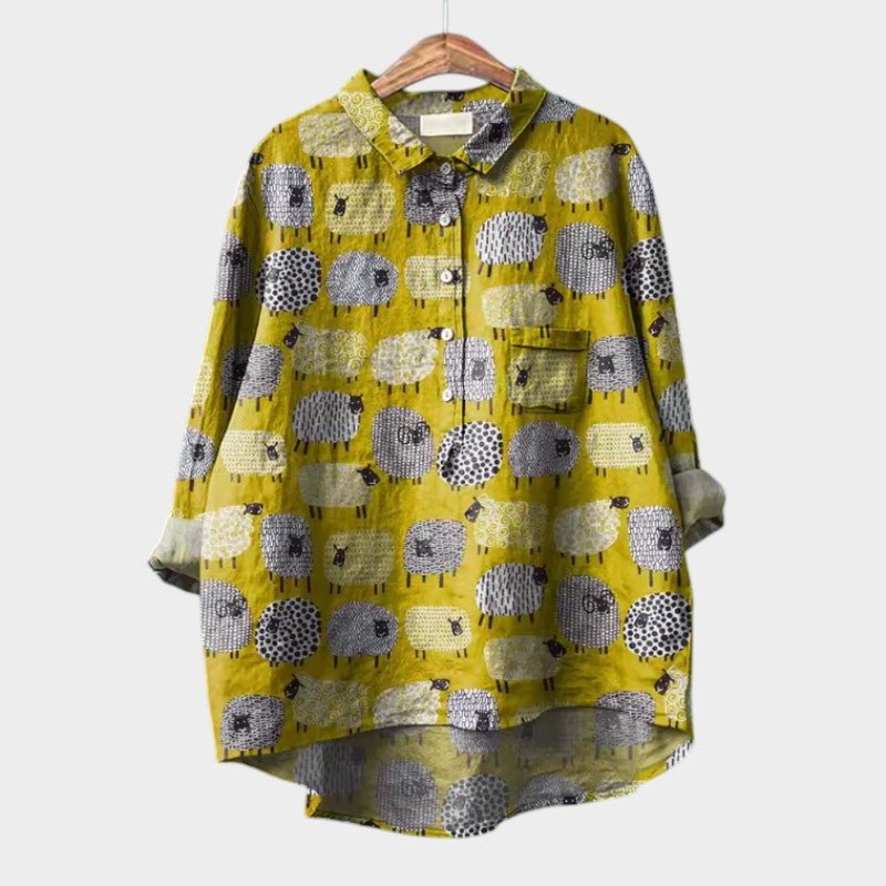 TALLIE™ – Relaxed Printed Blouse - Beaumonts Closet Toronto