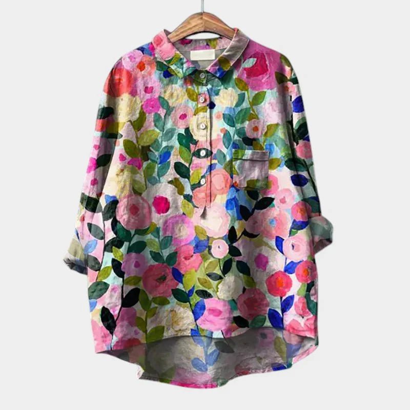 TALLIE™ – Relaxed Printed Blouse - Beaumonts Closet Toronto
