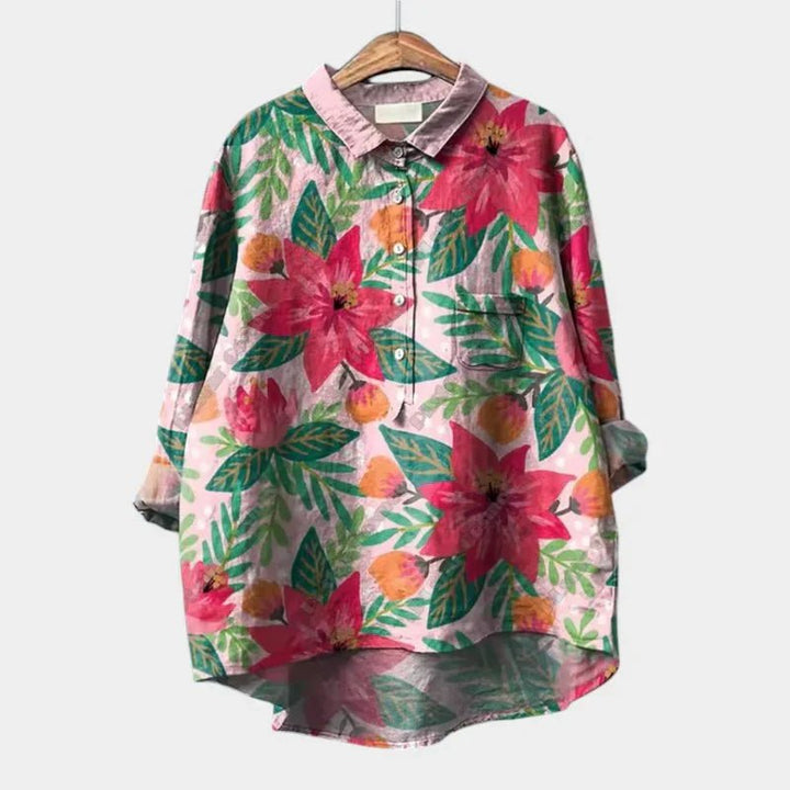 TALLIE™ – Relaxed Printed Blouse - Beaumonts Closet Toronto