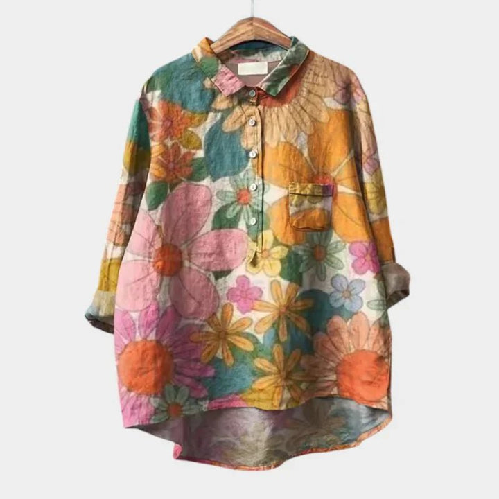 TALLIE™ – Relaxed Printed Blouse - Beaumonts Closet Toronto