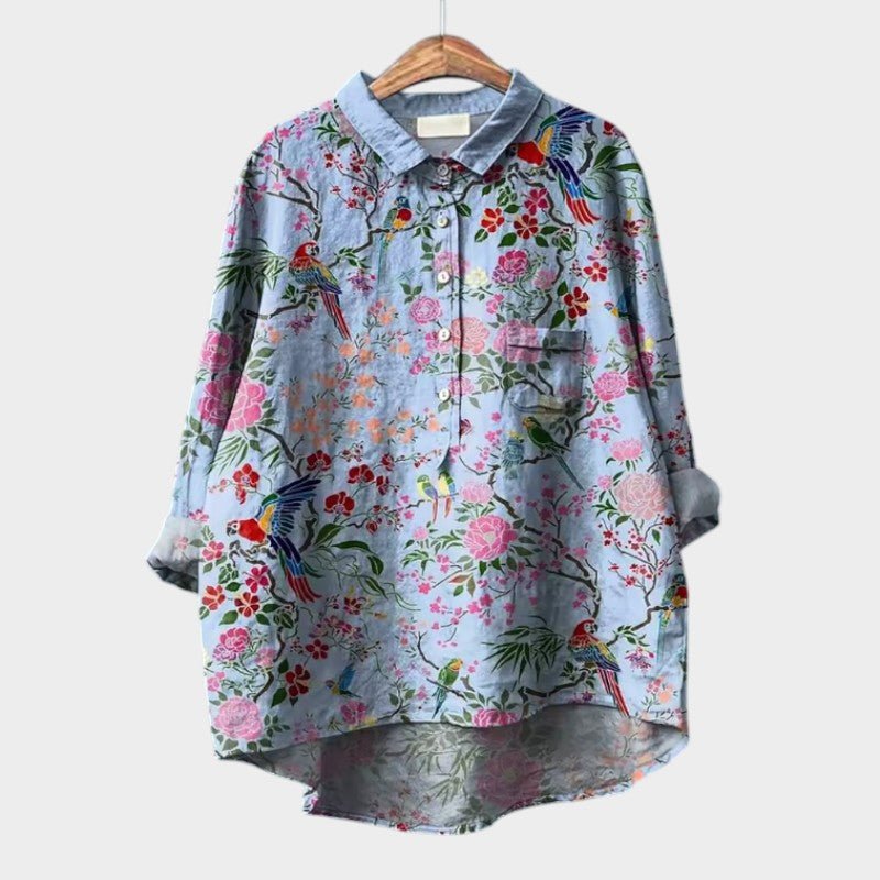 TALLIE™ – Relaxed Printed Blouse - Beaumonts Closet Toronto