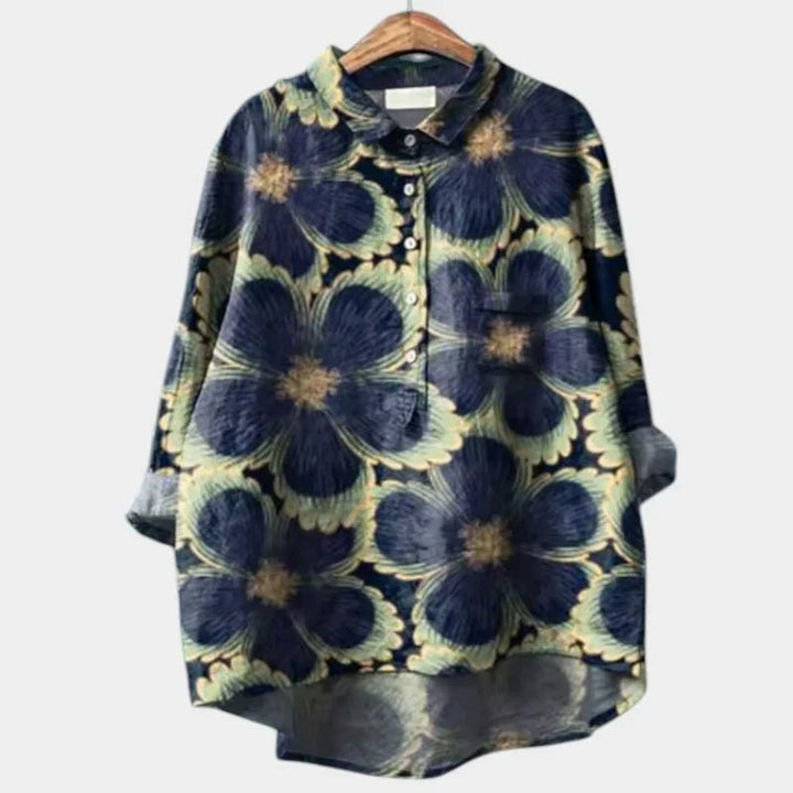 TALLIE™ – Relaxed Printed Blouse - Beaumonts Closet Toronto