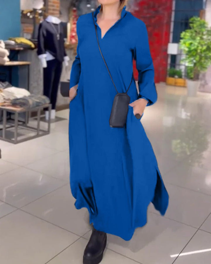 TARA™ - Elegant Flowing Maxi Dress - Beaumonts Closet Toronto