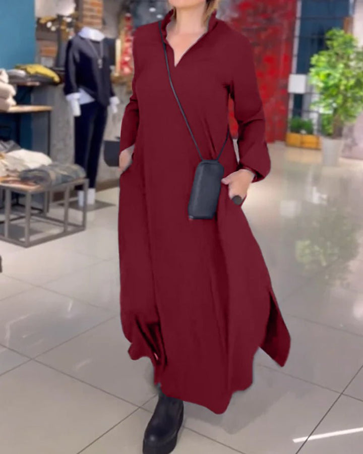 TARA™ - Elegant Flowing Maxi Dress - Beaumonts Closet Toronto