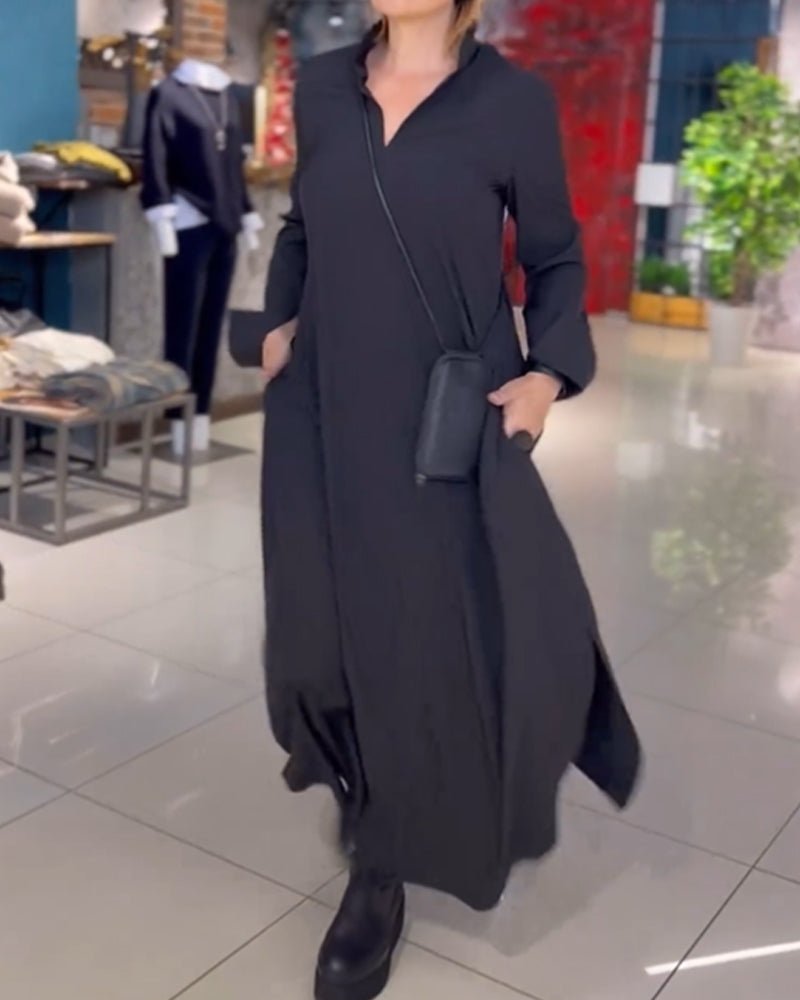 TARA™ - Elegant Flowing Maxi Dress - Beaumonts Closet Toronto