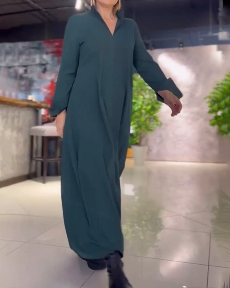 TARA™ - Elegant Flowing Maxi Dress - Beaumonts Closet Toronto