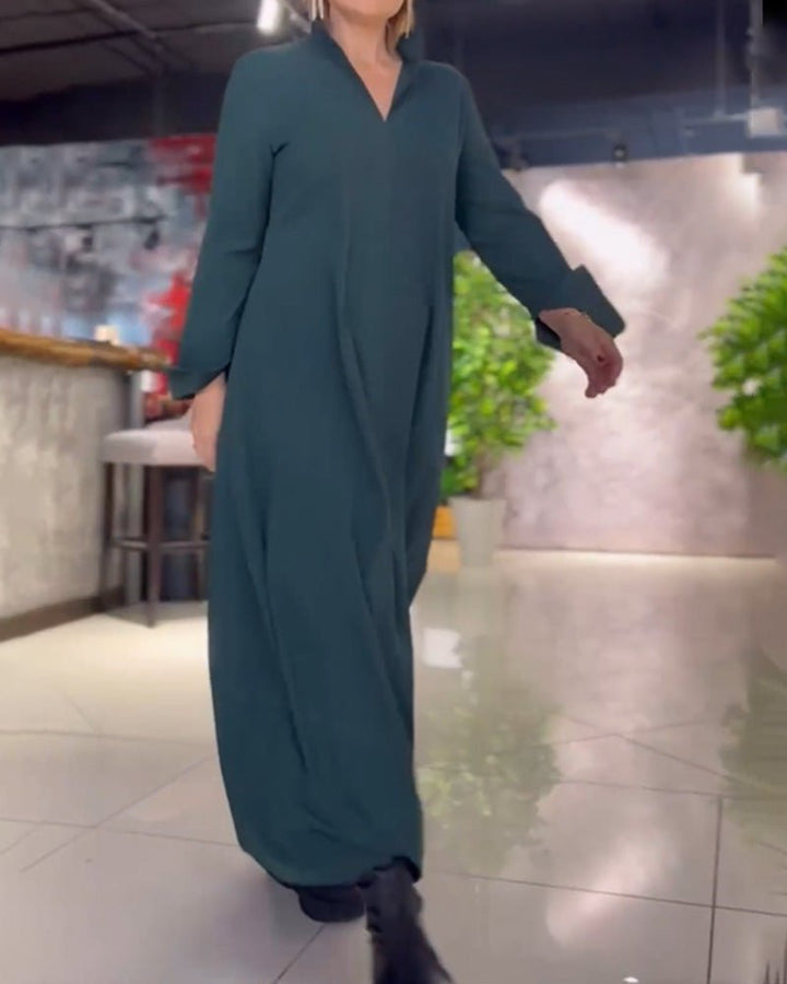 TARA™ - Elegant Flowing Maxi Dress - Beaumonts Closet Toronto