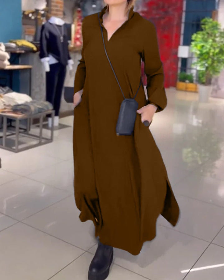 TARA™ - Elegant Flowing Maxi Dress - Beaumonts Closet Toronto